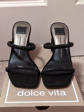 Dolce Vita Black Rhinestone Heel